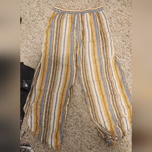 DREW Multicolor Striped Flare Pants